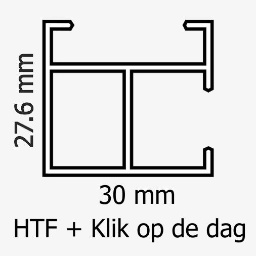 HTF + klik 27.6 x 30 mm (OP de dag montage)
