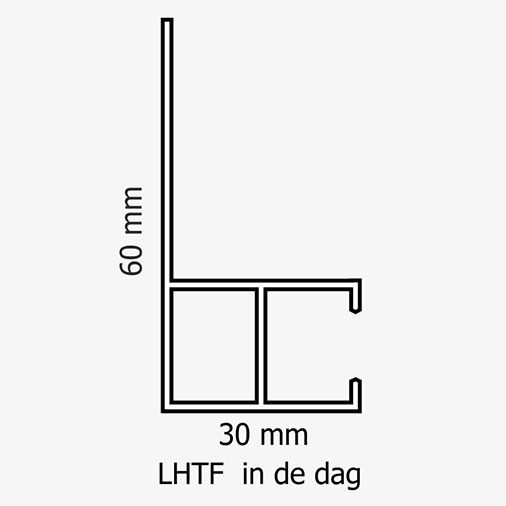 LHTF 60 x 30 mm (IN de dag montage)